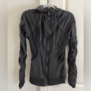 Lulu Lemon black and grey reversible zip up hoody